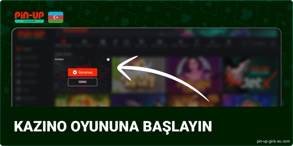 Oyunu Pin Up Azerbaijan-da başlayın